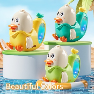 BL2408 Children 6-8m Range Abs Summer Outdoors Double Nozzle Cute <b>Duck</b> Handgun Baby Bath <b>Toy</b> Mini Water Gun for Kids With Lights - Product Image 2