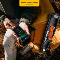 Lampe torche radio alarme multifonction rechargeable SA-T11 ABS LED à manivelle pour la prévention des catastrophes et la production d'énergie d'urgence