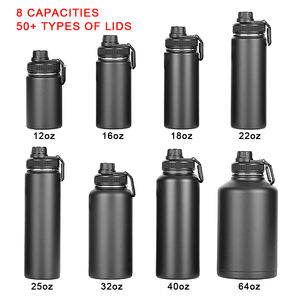 व्यक्तिगत आधा गैलन स्टेनलेस स्टील हाइकिंग जिम स्पोर्ट्स वाटर फ्लैस्क जुग 64 औंस इन्सुलेटेड बड़ी धातु थर्मल पेय पानी की बोतल - Product Image 5