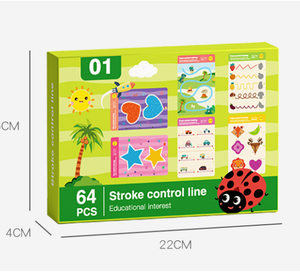 Cahier d'activités Montessori effaçable en gros, populaire, réutilisable, pour l'apprentissage du contrôle du crayon, en forme <span class=keywords><strong>de</strong></span> livre, jouet éducatif - Product Image 6