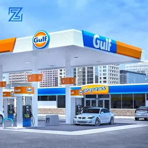 ZZC-armazón de acero para construcción, estructura de cobertizo, dosel, precio de estación de gasolina, marco de espacio de techo, dosel de estación de Gas