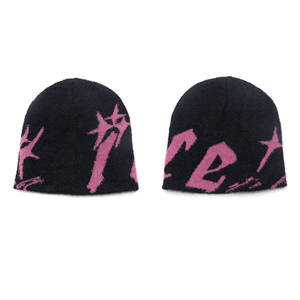 Gorros de Invierno con Diseño de Llamas <span class=keywords><strong>Rojas</strong></span> y Negras, Gorros de Esquí, Gorras de Calavera - Product Image 2