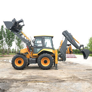 Mini-<span class=keywords><strong>tracteur</strong></span> agricole 4x4 économique avec chargeur frontal et pelle arrière pour l'exploitation minière - Product Image 3