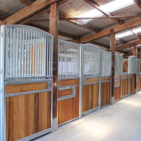 Porte de box pour chevaux articulée, portable, stable, de haute qualité, personnalisable, en acier/métal, pour intérieur/extérieur, pour foin, vente en gros