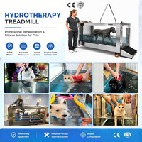 Caminadora Subacuática Ajustable para Hidroterapia Veterinaria de Perros, Equipo de Terapia Canina con Pantalla Táctil de Acero Inoxidable