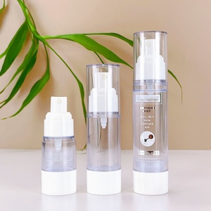Refillable Luxury 15 30 50 80 100 120ml AS Plastic Fine Mist Airless Spray <b>Pump</b> <b>Bottle</b> for Cosmetic Lotion Cream - Product Image 3