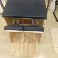 Chaise de Pilates Réglable en Chêne pour Studio de Fitness, Équipement de Yoga et Pilates, Reformer, Stabilité Posturale, Durable et Écologique