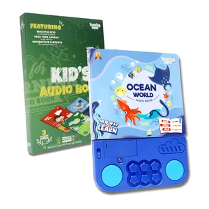 2023 New Design Kids Learning Toy Montessori Educational Musical Book Point Reading Touch Learning Machine for Kids Toddlers