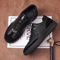 Chaussures décontractées rétro pour hommes Hambo, nouvelle tendance, baskets en cuir, doublure en maille respirante, semelle en caoutchouc, vente en gros d'usine, support OEM ODM