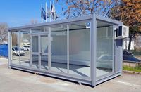 Maison conteneur pliable rapide de 20 pieds : Maison préfabriquée isolée |   Unité de vie modulaire et de bureau portable empilable avec chambre à coucher