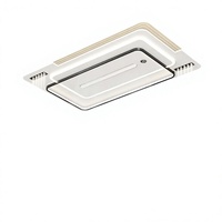 Ventilateur de plafond sans pales avec écran numérique, lampe LED invisible, circulateur d'air pour la maison et la chambre