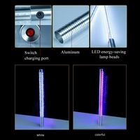 Bâtons lumineux LED rechargeables en aluminium populaires pour champagne, bâton lumineux pour fête