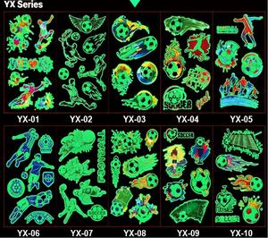 ملصقات وشم كرة القدم المضيئة في الظلام المقاومة للماء من C&J Yanye لكأس العالم لكرة القدم <span class=keywords><strong>2026</strong></span>، إكسسوارات للمشجعين ومنتجات تذكارية - Product Image 4