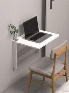 Invisible Durable Modern <b>Wall</b>-Mounted Foldable Solid Wood Storage Desktop Computer Use Multi-Functional Book <b>Table</b> Customized - Product Image 6
