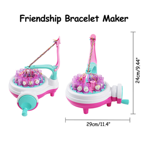 Máy Dệt Kim Xoay Tròn Cho Trẻ Em Máy Làm Vòng Tay Tình Bạn Đồ Chơi Thủ Công & Nghệ Thuật Làm Đẹp Cho Trẻ Em - Product Image 2