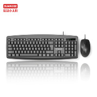 Ensemble clavier et souris filaire USB de haute qualité, 104 touches, pour usage bureautique, modèle T13s, avec conception