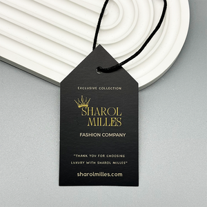 Heat-embossed LOGO clothing accessory <b>tags</b> - Product Image 2