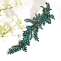 Appliques en cristal à coudre pour robe de mariée, motif en strass, strass en vrac pour vêtements et chaussures, style à 12 facettes et à dos pointu
