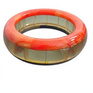Newly Quality Geometric Jade <b>Bangle</b> <b>Bracelets</b> With Red Beads Classic Stylish Unisex <b>Bracelet</b> Party Gifts Wedding for Woman - Product Image 3