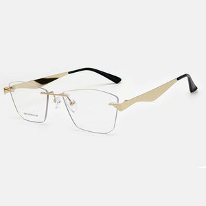 DGLK-5803ファッションスクエアメタルリムレスフレームレスラミネート光学眼鏡フレーム全顔眼鏡眼鏡メガネ - Product Image 1