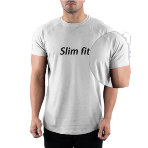 T-shirt de sport décontracté en coton anti-transpiration de haute qualité pour homme, coupe régulière, respirant et écologique, idéal pour la course à pied - Product Image 1