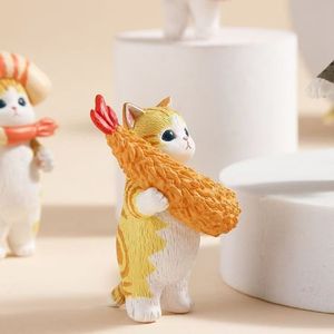 Venta al por mayor lindas muñecas de animales 5 dibujos animados de PVC fuego Camarón y gato Cos inspirado en <span class=keywords><strong>la</strong></span> animación japonesa en cajas ciegas - Product Image 2