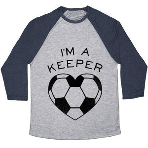 Maglietta da baseball I'm a Keeper (Baseball Tee) Maglietta da baseball unisex in tessuto tri-blend - Product Image 2