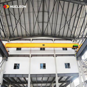 Grúa de puente monorriel de marca Nucleon, equipo de elevación de grúa aérea de haz único de 5 toneladas y 10 toneladas para fábrica - Product Image 1