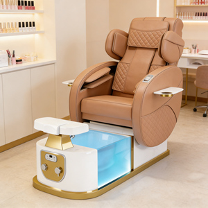 Sillón de Lujo para Salón de Belleza con Masajeador de Espalda y Pies para Spa de Uñas - Product Image 4