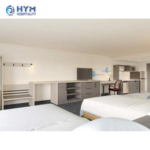 Ensembles de meubles de chambre à coucher d'hôtel en bois solide Modern <span class=keywords><strong>Hyman</strong></span> Home 2 pour centres de villégiature et 2 suites - Product Image 5