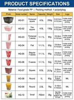 Seau à popcorn en plastique IML personnalisé avec impression intégrale, réutilisable, en plastique PP de qualité alimentaire, pour soirées cinéma
