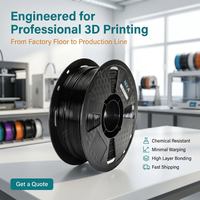 Filament d'imprimante 3D PETG Premium 1,75 mm, tolérance surveillée par laser, résistant aux produits chimiques, stable aux UV, pour impression FDM, industriel, NOIR