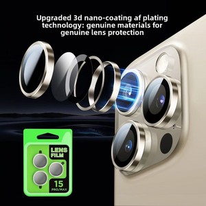 New Tempered Glass Glass Camera Lens Screen Protector for <strong>Iphone</strong> <strong>11</strong> 12 13 14 15 16 17 <strong>Pro</strong> Max Camera Lens Screen Protective Film - Product Image 3