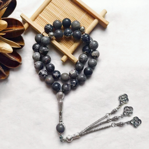 Moslim bidparels, 33 kralen 10 mm moslim rozenkrans met kwastje, Turks-Arabische islamitische Tasbih bidparels armband, meditatie religie Eid Ramadan cadeau hangende decoraties