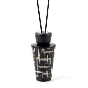 LA Luxury for Reed Diffuser Set High Volume Black <b>Glass</b> with Long-Lasting Fragrance From the Art of the World Collection - Product Image 4