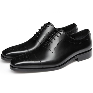 Chaussures Oxford en cuir véritable légères et respirantes pour hommes, tendance et très vendues, pour l'automne, chaussures de ville formelles pour hommes - Product Image 3