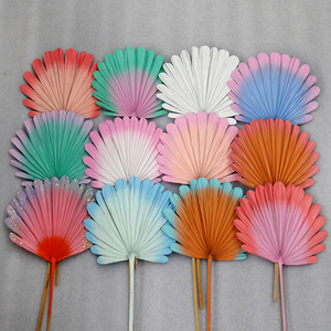 Nhiều màu danh sách mới phổ biến sắp xếp vật liệu tường trang trí khô lá cọ hoa lá cọ nhân tạo - Product Image 5