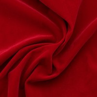 Tissu Velours Tricoté Floqué Uni Extensible Poids Moyen pour Chaussures, Jouets, Bijoux, Emballage, Sacs, Accessoires, Textiles de Maison - Grande Vente
