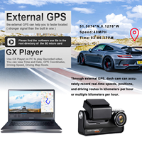 Nueva Cámara para Auto de Alta Definición 4K con Lente Única, GPS, Ángulo de Visión de 170°, Modelo Universal, Visión Nocturna, Grabación Dual Delantera y Trasera, 4G
