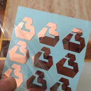 Chất Lượng Cao Rose Gold Kim Loại Sticker Tùy Chỉnh Thiết Kế Và Thấp Giá Cho Công Nghiệp Sử Dụng Quà Tặng Cho Hoặc Đóng Hộp Bao Bì - Product Image 4
