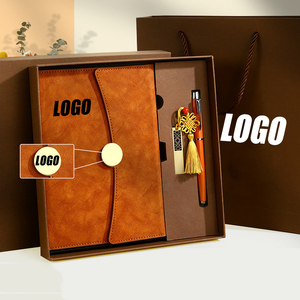 Bộ sổ tay quà tặng cao cấp bằng da mềm, tùy chỉnh, kèm hộp, dành cho trường học, doanh nghiệp - Product Image 1