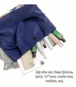 Sac fourre-tout à bandoulière en nylon avec sangle réglable, grande capacité, sac de shopping - Product Image 6