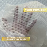 Tissu en maille fine tricotée 70g, largeur 220cm, 100% polyester, résistant à l'abrasion, pour doublure de pantalon avec insert en mousse à mémoire de forme