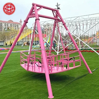 Bateaux pirates d'extérieur non motorisés pour enfants dans les parcs d'attractions pittoresques Mini bateau pirate Funfair Rides Swings Ride