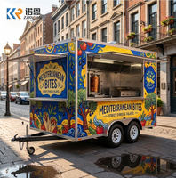 Remorque de cuisine mobile en acier inoxydable de qualité supérieure pour la restauration rapide et les vendeurs de snacks, idéale pour l'extérieur