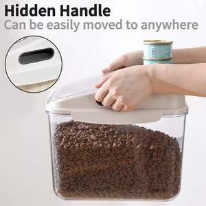 Taza medidora <span class=keywords><strong>para</strong></span> <span class=keywords><strong>gatos</strong></span>, recipiente <span class=keywords><strong>para</strong></span> mascotas abierto fácilmente, tarro de golosinas <span class=keywords><strong>para</strong></span> comida seca <span class=keywords><strong>para</strong></span> perros, cubo <span class=keywords><strong>transparente</strong></span> - Product Image 6