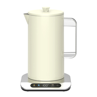 Bouilloire électrique Hotsy 1,7 L, ensemble 2 en 1, théière en verre 1200 ml, bouilloire électrique pour cuisinière