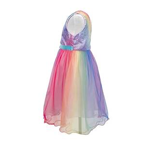 Vêtements d'été pour enfants MS, robe de princesse à longues manches pour filles - Product Image 3