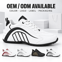Chaussures de marche décontractées pour femmes en gros, motif géométrique, tige lisse, à lacets, OEM ODM, logo personnalisé, marque privée