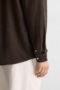 Chemise décontractée en lin pour homme, vente en gros, impression personnalisée ODM, printemps, pur coton, anti-boulochage, respirante - Product Image 3
